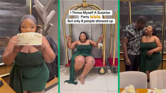 Mzansi woman throws herself a surprise birthday party but only 8 friends show up in TikTok video