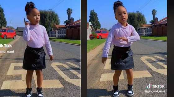 Adorable tiny tot nails 'Mnike' dance challenge impresses Mzansi, kid gains TikTok fans with lit moves