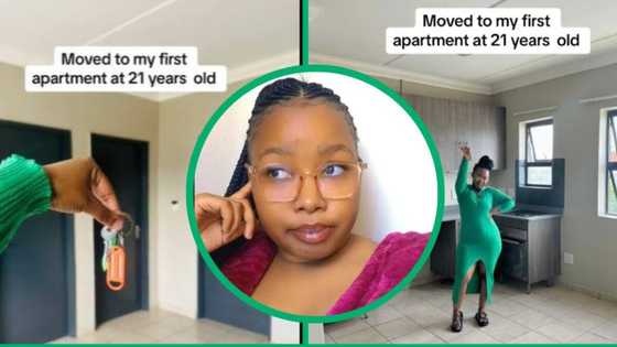 Young woman’s journey of moving into her 1st flat at 21 inspires South Africans on TikTok