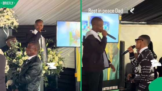 "Who's chopping onions?": SA in tears as man sings emotional tribute song at his father’s funeral