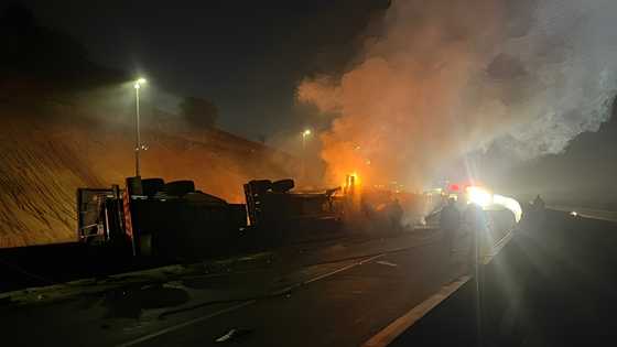 Fiery N3 crash leaves 1 dead, runaway truck crashes into other vehicles before bursting into flames
