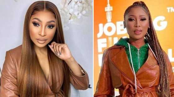 Enhle Mbali Mlotshwa's saucy snaps allegedly leak while reports say she's seeking legal help after getting blackmailed, SA defends the actress