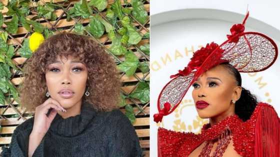 Durban July: Former 'Generations' star Sonia Mbhele thanks designer for nailing her Hollywoodbets event outfit, Mzansi reviews gown