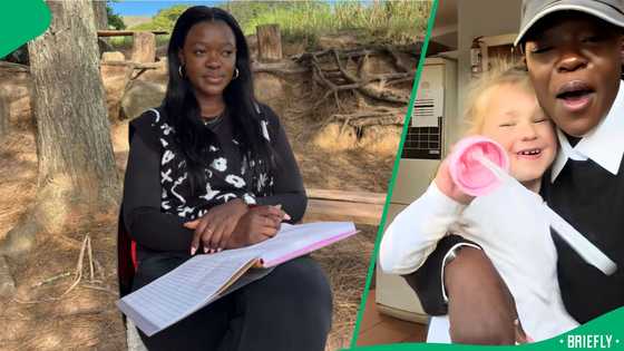 "She's going to be bilingual": Farm teacher bonds with toddler over sponono chant, SA entertained