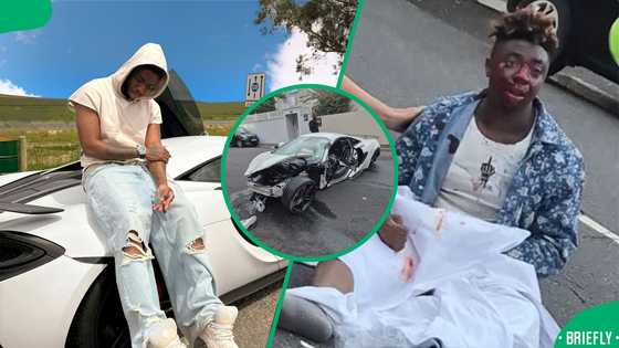 Nigerian rapper 3GAR shares cause of R7 million McLaren accident