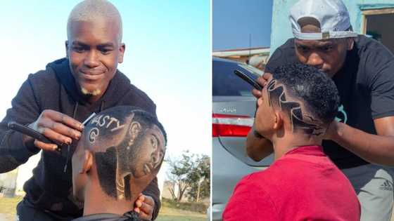 Meet the barber who can trim any portrait and design on a client’s head, SA wowed by his artistry skills