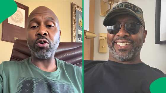 "Dankie grootman": Legendary Lucas Radebe pops off in dance video with kids, SA stans family man