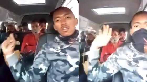 Young South African man dancing in a taxi is a whole feel good mood
