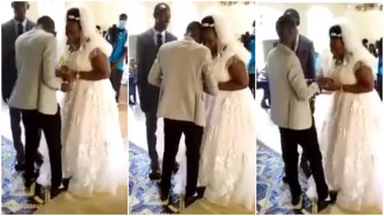 Bride cries uncontrollably in church on her wedding day, people wonder what's wrong
