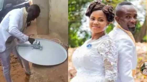 Groom keeps wife waiting in church to fix DStv for a customer