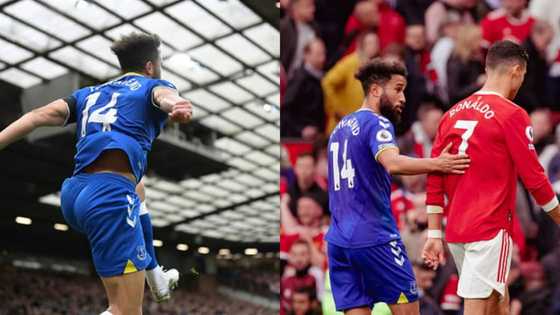 Ronaldo hands Everton star special gift for copying his Siu celebration after scoring against Man United