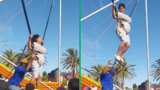 Woman at Port Elizabeth Funworld loses wig, TikTok video of flying lace front leaves Mzansi in tears