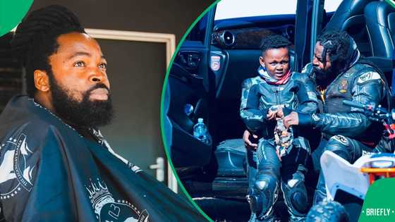 SA reacts to Big Zulu going biking with his son: "Big Zulu and Small Zulu"
