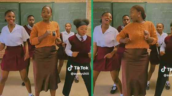 South African school teacher and learners nail 'Tshwala Bami' dance challenge