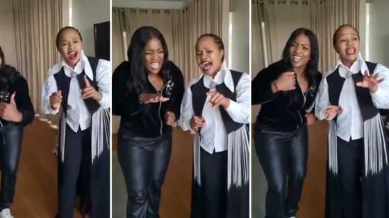 Brenda Mhlongo and Sindi Dlathu sing gospel song to mark Easter weekend, video of the duet goes viral