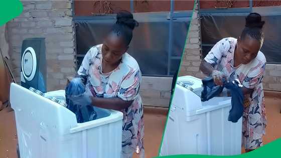 "Teach her shame": Woman handwashing laundry in washing machine in video leaves SA divided