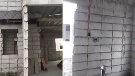Mzansi questions bricks used to build mansion, Twitter video of crumbling house leaves SA concerned about construction quality
