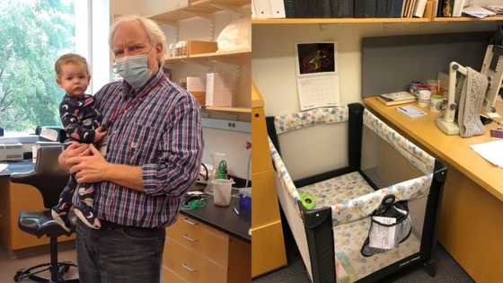 Kind university Professor buys crib, installs it in his office to support student mom
