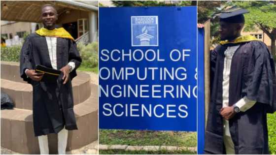 Praise be to God, BSc in computer science bagged - man celebrates as he earns degree