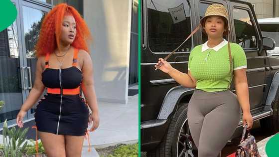 Cyan Boujee turns heads in figure-hugging jumpsuit