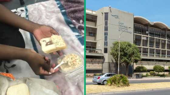 TikTok video captures hilarious moment CPUT student makes unusual sandwich amid res crisis