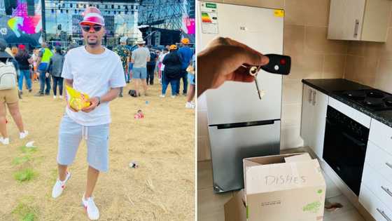 Man celebrates moving into new crib and shows it off, Mzansi wants a housewarming: "Bring your own drinks"