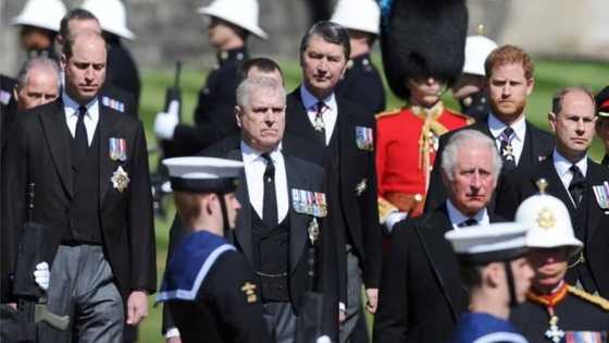 Prince Charles and Harry reconnect at Philip's funeral after year of issues