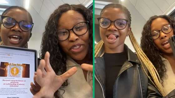 2 University friends get Golden Key emails at same time in TikTok video, SA impressed by academic excellence