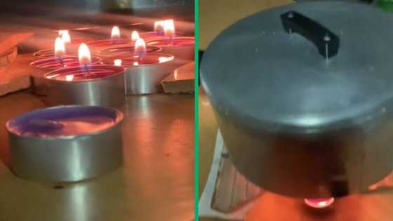 Eskom's loadshedding drives man in TikTok Video to cook with scented candles, desperation has SA howling