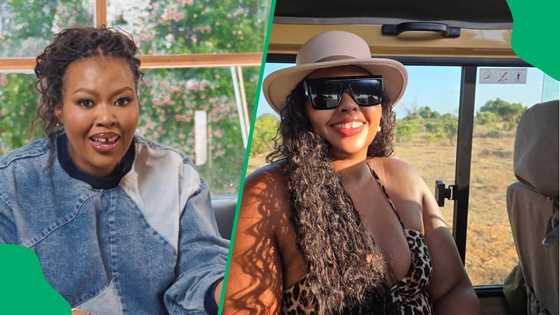 Anele Mdoda sparks pregnancy rumours after hosting SAFTAs