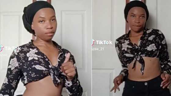 Woman's waist movement for 'Bhebha' dance challenge while wearing miniskirt, TikTok with 2.4M views has SA hypnotised