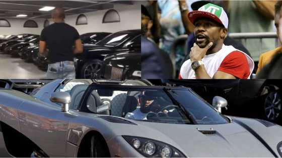 Mayweather Shows off Car Garage Which Has $6.4m Rolls Royce Collection