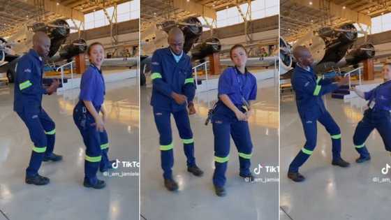 Woman and man slay their dance to lit gqom beat, SA impressed with dancing duo's fresh moves