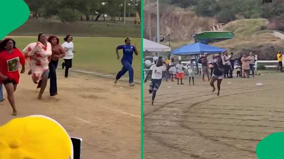 "Proud of you ladies": Parents show off their stamina during school race, SA impressed