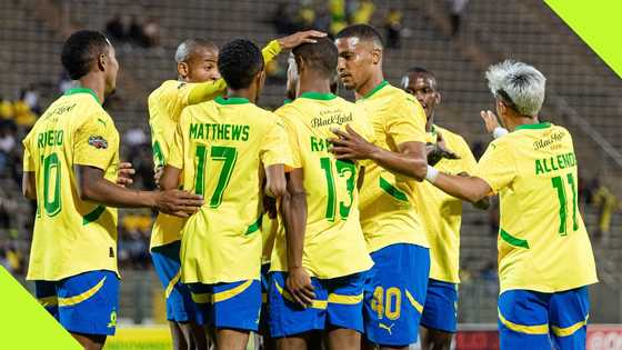 Mamelodi Sundowns survive late scare to regain top spot in the PSL