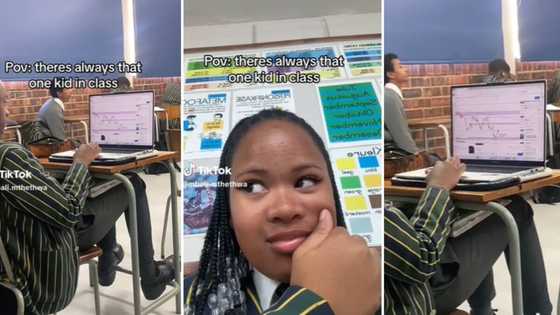 Mzansi schoolgirl shows student online trading in class, people are impressed: “His backup plan is school”