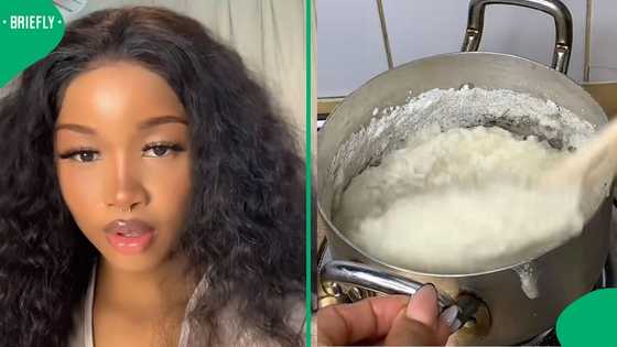 "It would actually slap": Woman cooks pap jollof, and Mzansi goes wild over the creative twist
