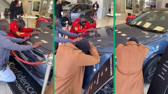 3 Polokwane men pray over new car at dealership in viral TikTok video: "So beautiful to watch"