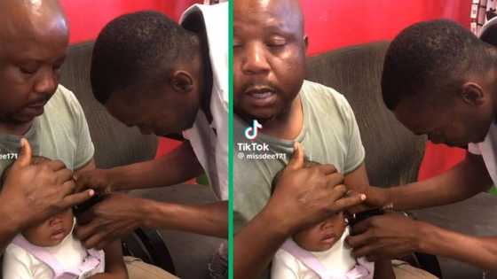 TikTok video of dad's emotional reaction as baby gets ears pierced clocks 1.3 million views