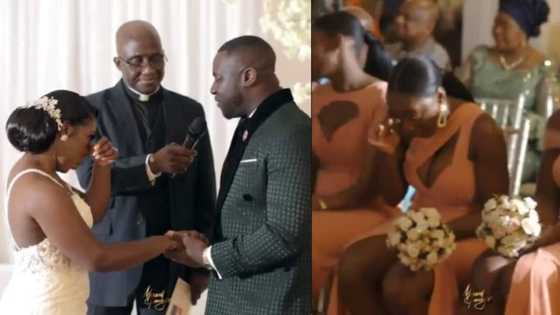 You are special - crowd tears up in video as man gives bride sweet vows during wedding