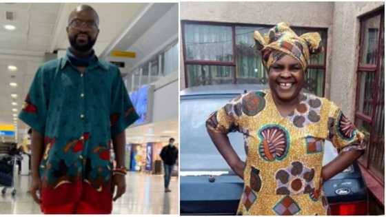 Man wears late mother's shirt as he starts new job: "Reaping rewards of her prayers"