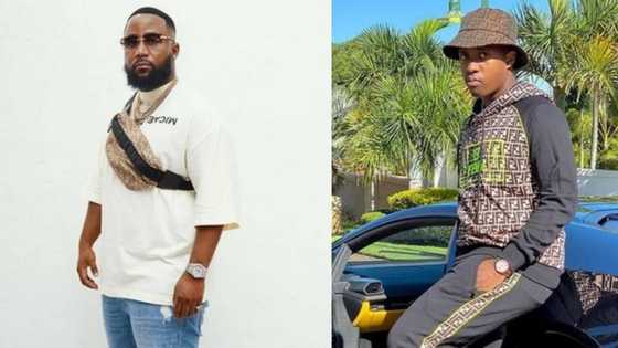 "Black excellence": Cassper Nyovest announces his liquor brand is out of stock thanks to Andile Mpisane