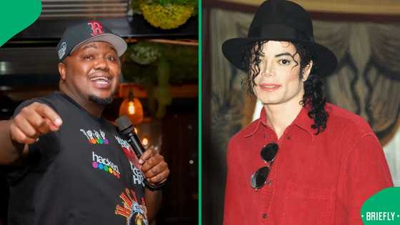 Comedian Skhumba shares hilarious throwback with Mzansi Michael Jackson