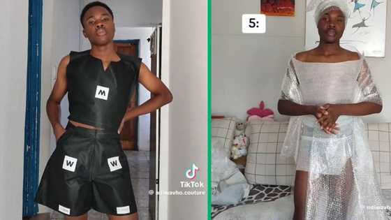 TikTok fashion star turns shopping bags into stylish outfits, video goes viral