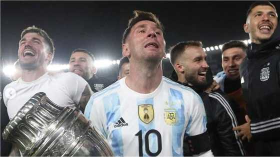 Emotions as Messi makes touching statement while celebrating Copa America title in front of Argentina fans