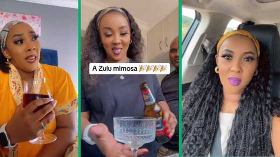 "Beer & sprite?": Mzansi woman sparks debate with Zulu mimosa drink in funny TikTok video