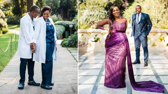 Couple who are both doctors share amazing pre-wedding pics, Mzansi feels inspired: "You guys look amazing"