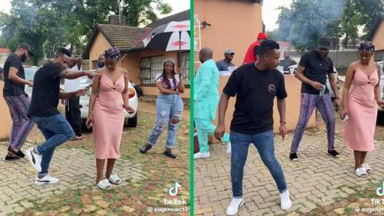 Video of makoti's wedding step practice session has Mzansi in stitches