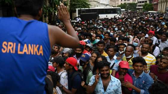 Sri Lanka president flees his country on a military aircraft