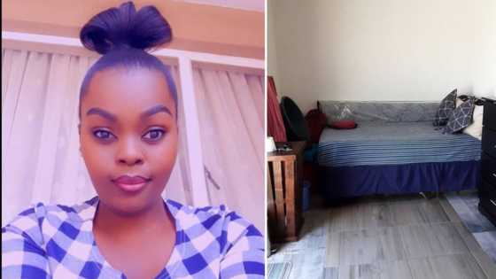 Woman rents room for first time, shows off decor and Mzansi gives her advice: "Clean and plenty of space"